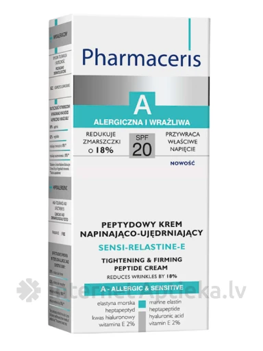 Pharmaceris A Sensi - Relastine - E, крем от морщин, 50 мл | internetaptieka.lv