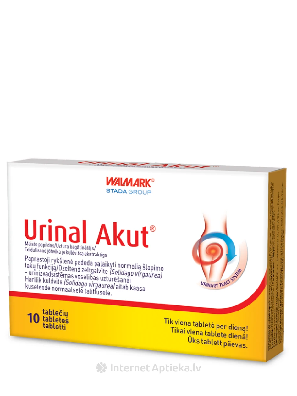Urinal Akut tabletid, 10 tabletti | internetaptieka.lv