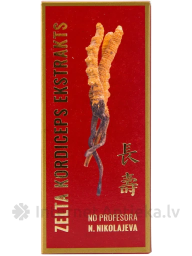 Kordiceps Zelta tinktūra, 50 ml | internetaptieka.lv