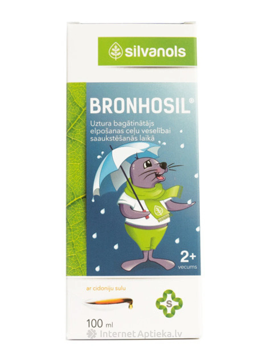 Silvanols Bronchosil siirup, 100 ml | internetaptieka.lv