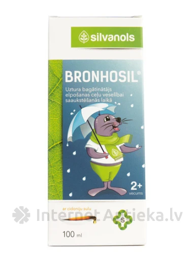 Silvanols Bronhosil sīrups, 100 ml | internetaptieka.lv