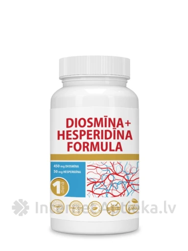 Diosmiin + Hesperidiin valem, 30 kapslit | internetaptieka.lv