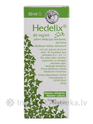 Hedelix капли 40 мг / мл, 50 мл | internetaptieka.lv