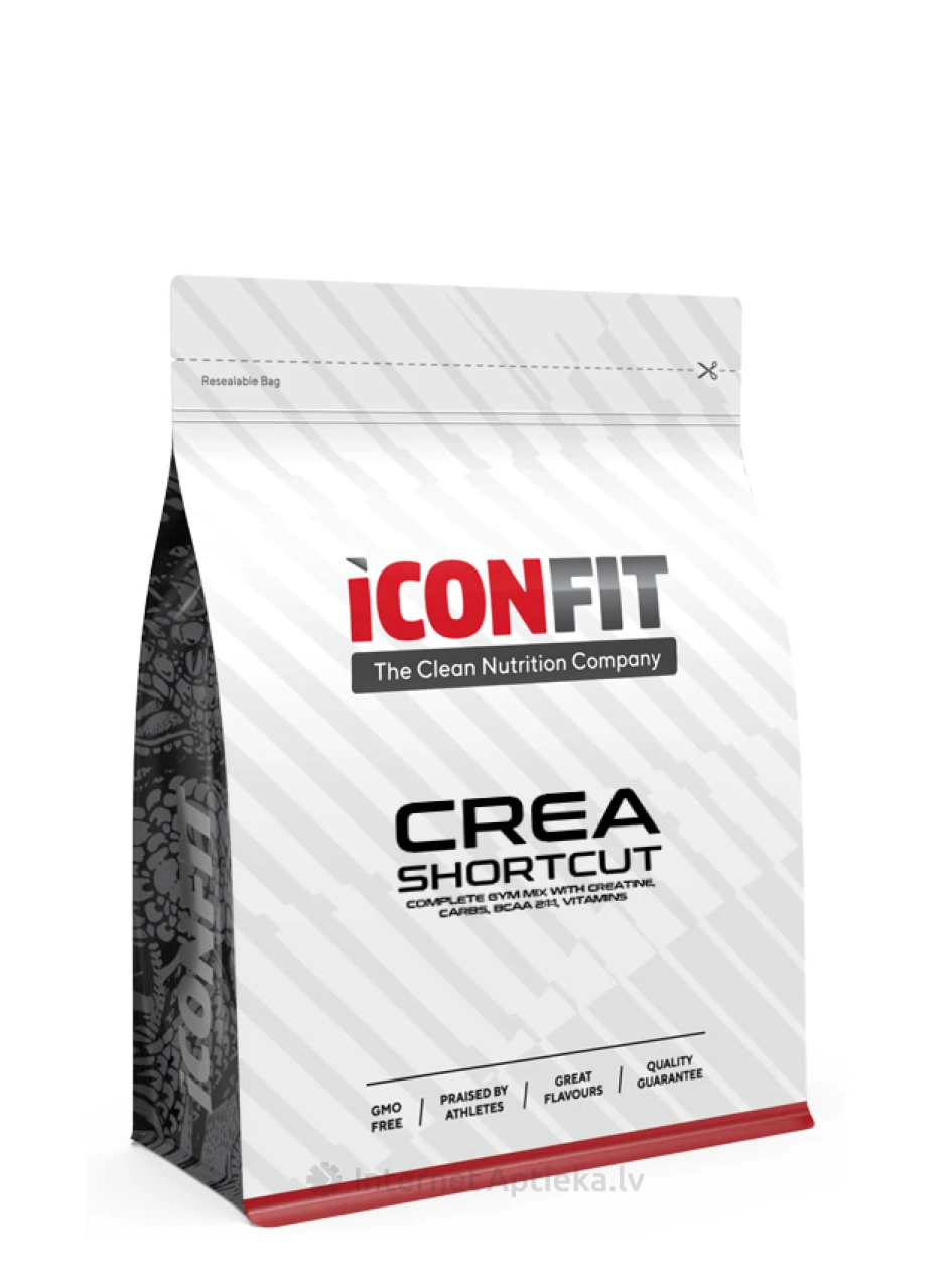 ICONFIT CREA Shortcut (Performance Boost Mix) яблочный вкус, 1 кг | internetaptieka.lv