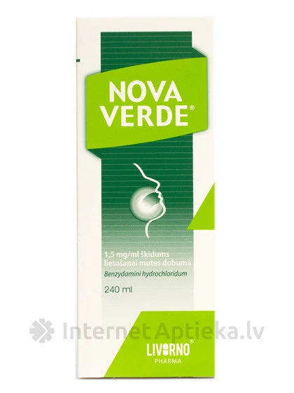Nova Verde 1,5 mg/ml šķīdums lietošanai mutes dobumā