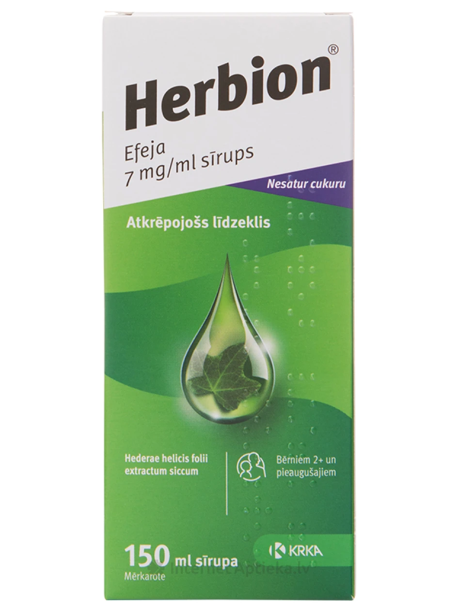 Herbion Efeja sīrups, 7 ml | internetaptieka.lv