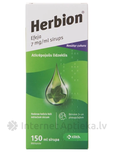 Herbion Efeja Сироп, 7 мл | internetaptieka.lv