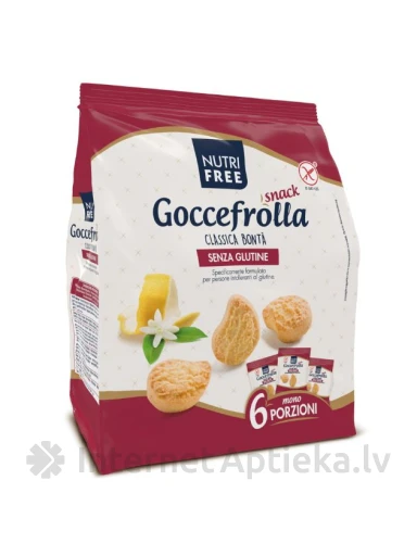 NUTRIFREE bezglutēna porcijas smilšu mīklas cepumi, 240 g | internetaptieka.lv