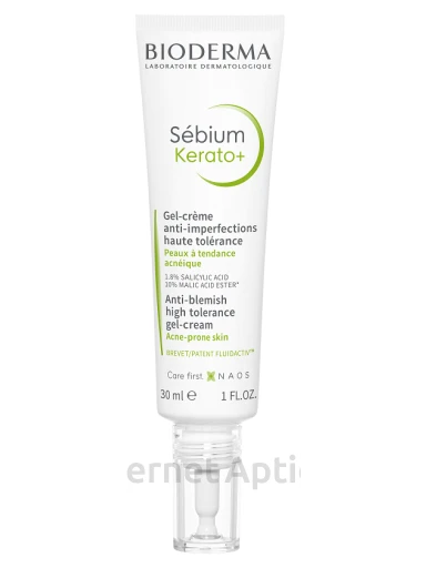Bioderma Sebium Kerato+ гель против прыщей, 30 мл | internetaptieka.lv