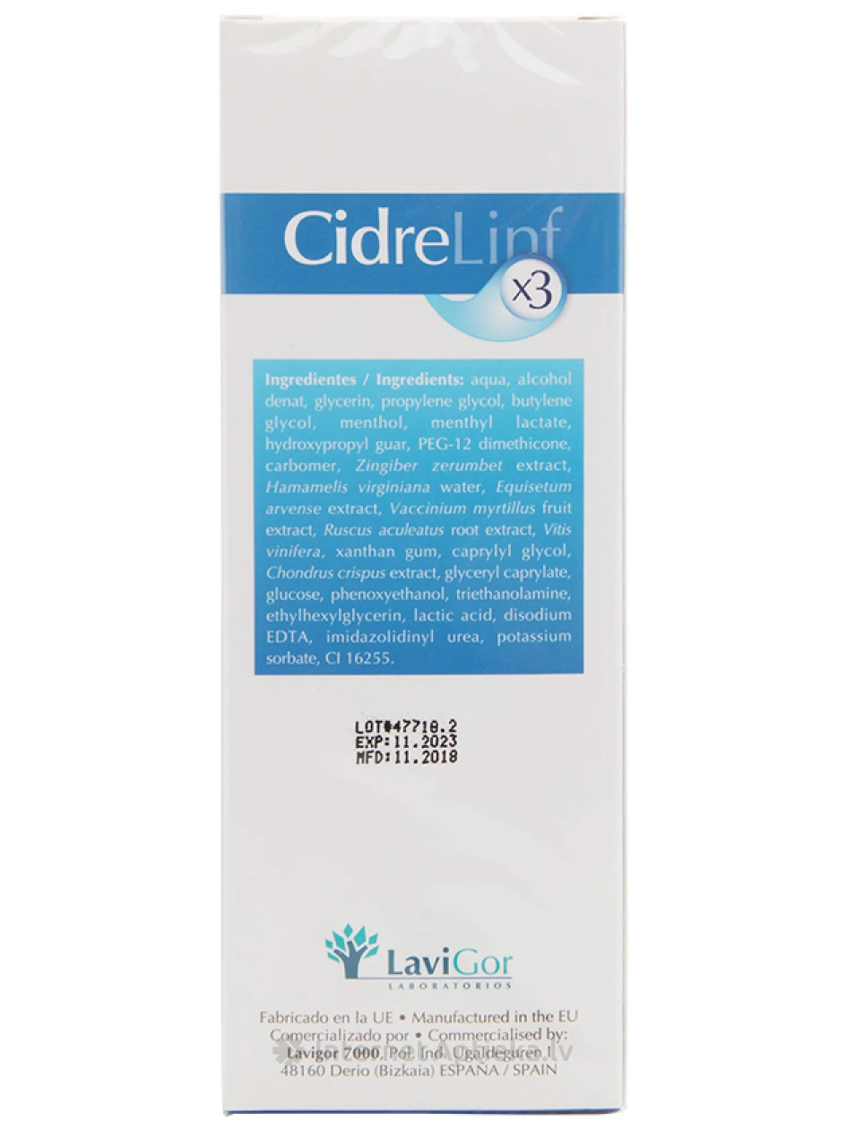 LaviGor CidreLinf triple action concentrated serum šķidra emulsija, 150 ml | internetaptieka.lv