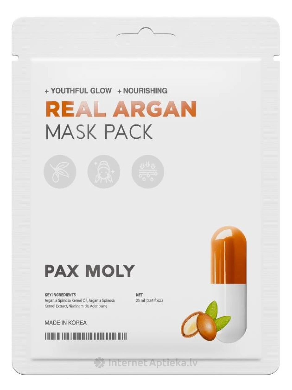 PAX MOLY Real Argan Näomask, 25 ml | internetaptieka.lv