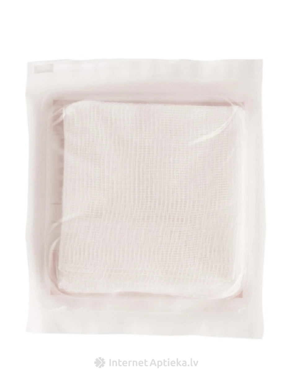 Olko sterilas marles salvetes, 7.5 cm x 7.5 cm, 5 gab. | internetaptieka.lv