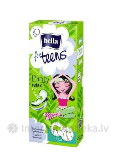BELLA FOR TEENS Panty Aroma Relax igapäevased lisad, 20 tk. | internetaptieka.lv