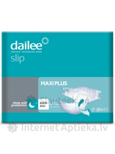 Dailee Slip Premium maxi plus L / XL ieliktnīši, 28 gb. | internetaptieka.lv