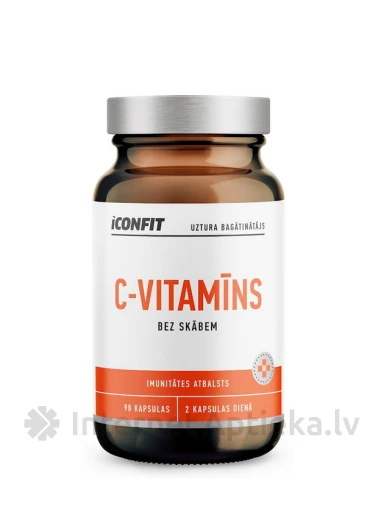 ICONFIT C-vitamīns (Bez skābem) 800 mg, 90 kapsulas | internetaptieka.lv