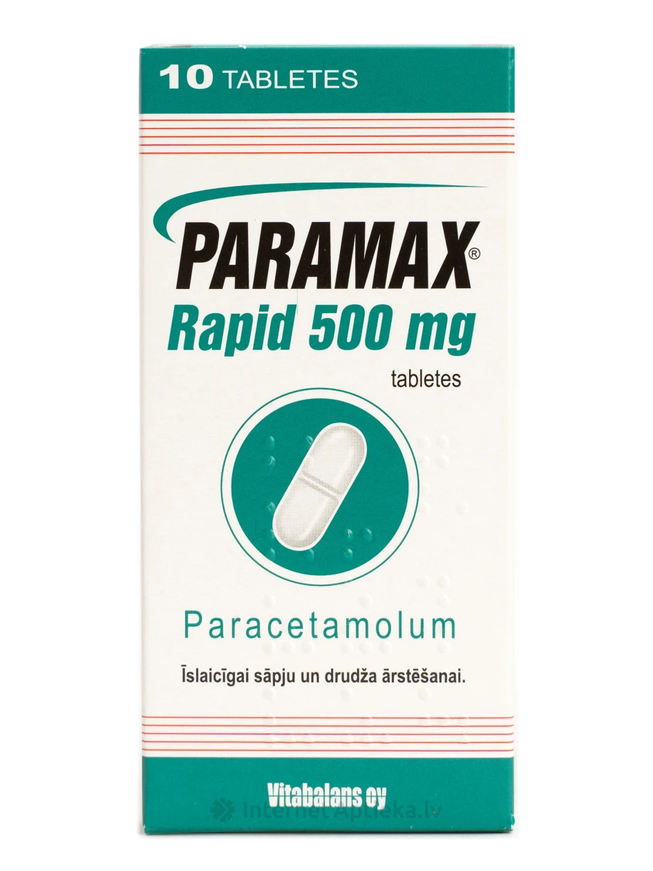 Paramax Rapid 500 мг, 10 таблеток | internetaptieka.lv