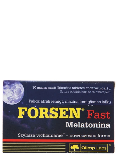 Olimp Labs Forsen Fast Melatonin, 30 tk. | internetaptieka.lv