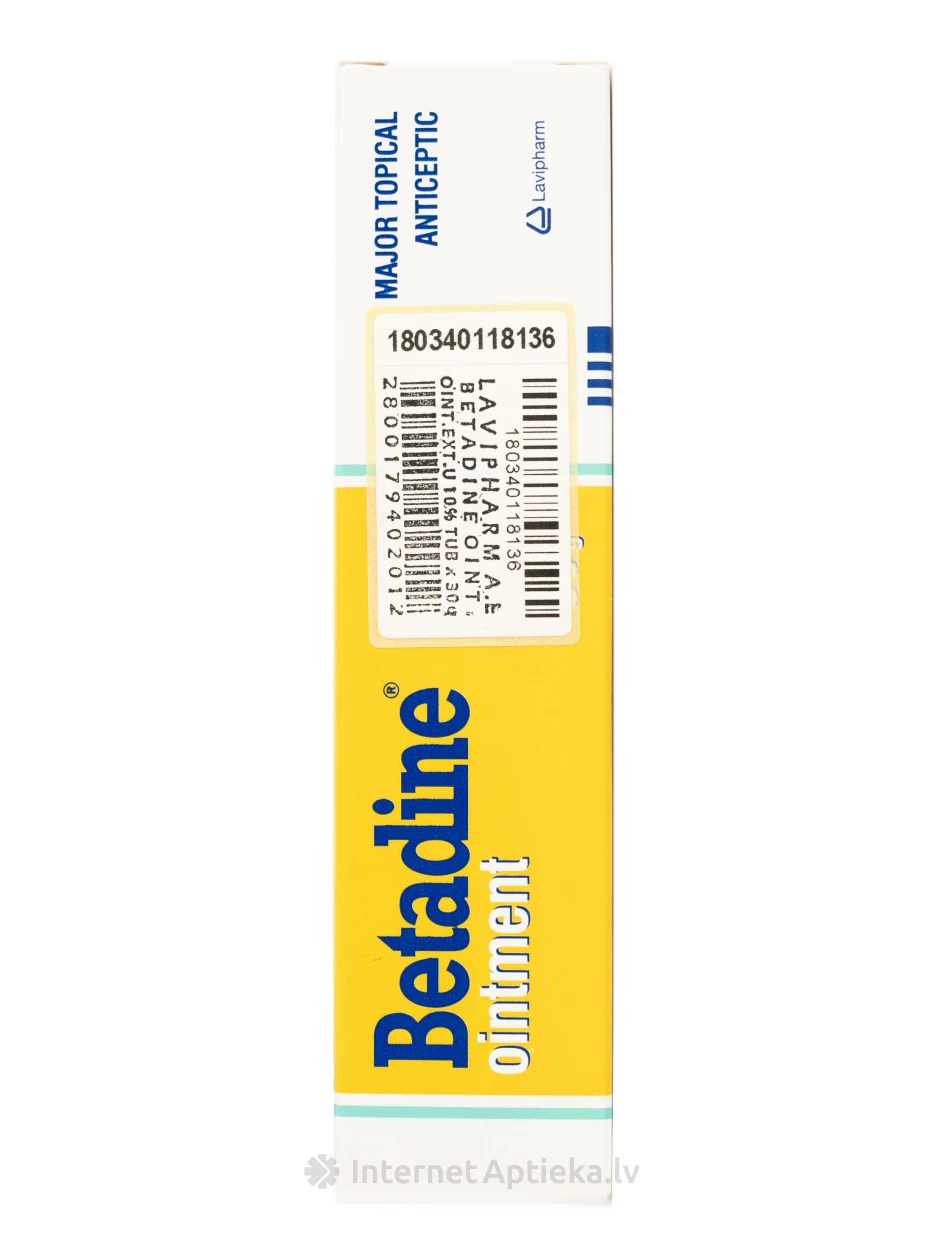 Betadine 10% salv, 30 g | internetaptieka.lv