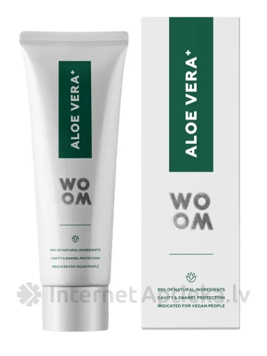 Woom Aloe Vera+ zobu pasta, 75 ml | internetaptieka.lv