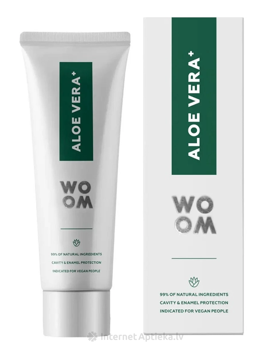 Woom Aloe Vera+ hambapasta, 75 ml | internetaptieka.lv