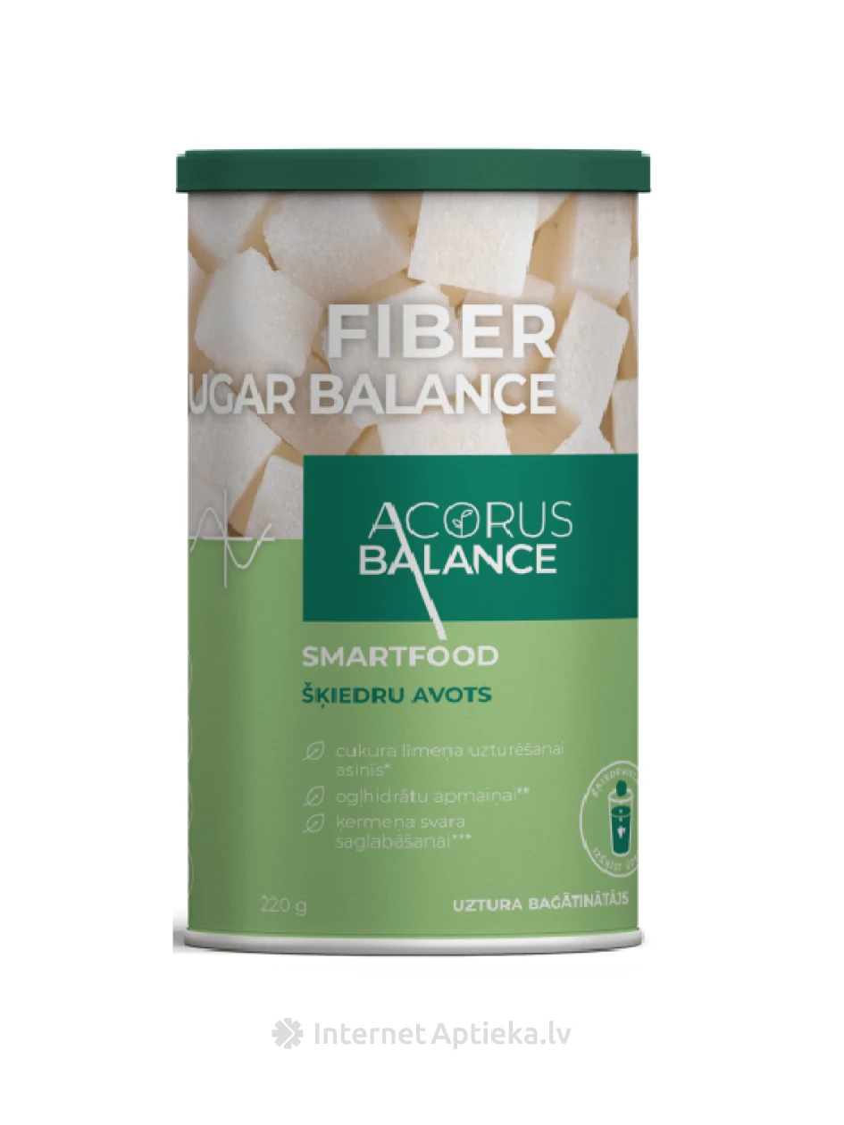 Šķiedrvielas Acorus Balance FIBER SUGAR BALANCE, 220 g | internetaptieka.lv
