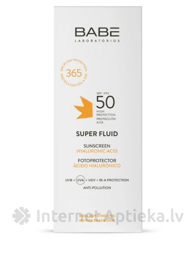 Babē SUN SPF50+ флюид, 50 мл | internetaptieka.lv