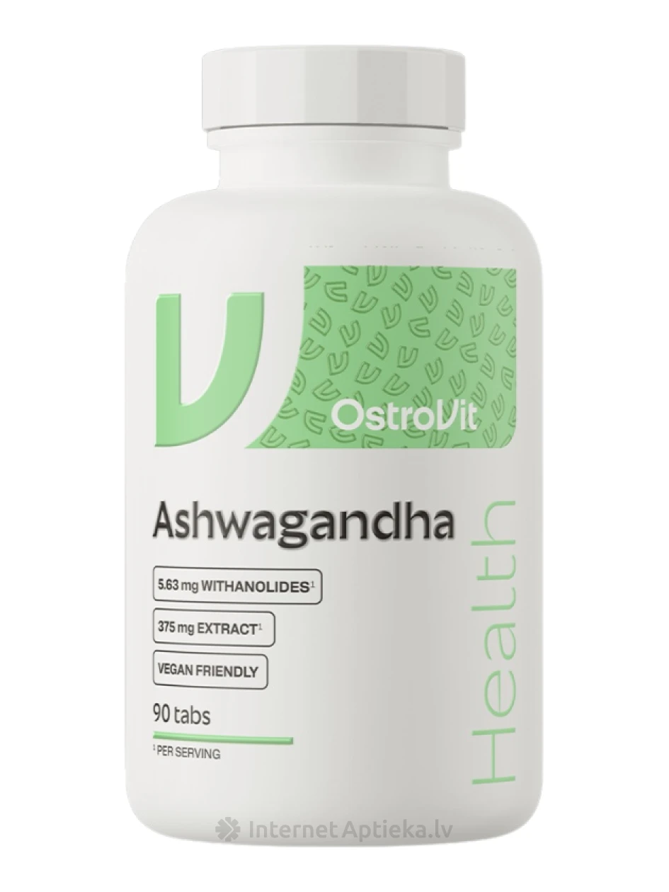 OstroVit Ashwagandha tabletes, 90 gb. | internetaptieka.lv