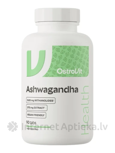 OstroVit Ashwagandha tabletes, 90 gb. | internetaptieka.lv