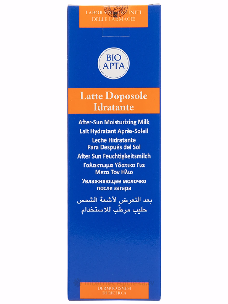 Bioapta Aptasol Idratante увлажняющее молочко после загара, 125 мл | internetaptieka.lv