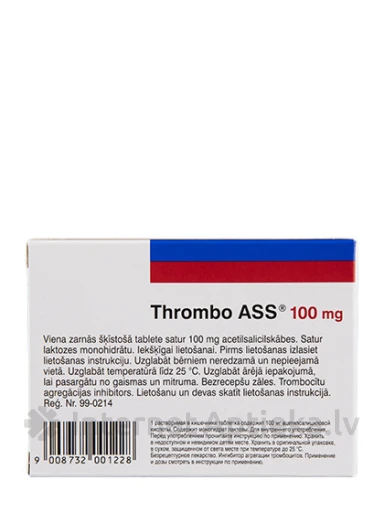 Thrombo ASS 100 mg, 100 tabletes | internetaptieka.lv