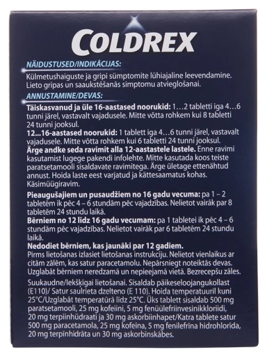 Coldrex, 24 tabletes | internetaptieka.lv