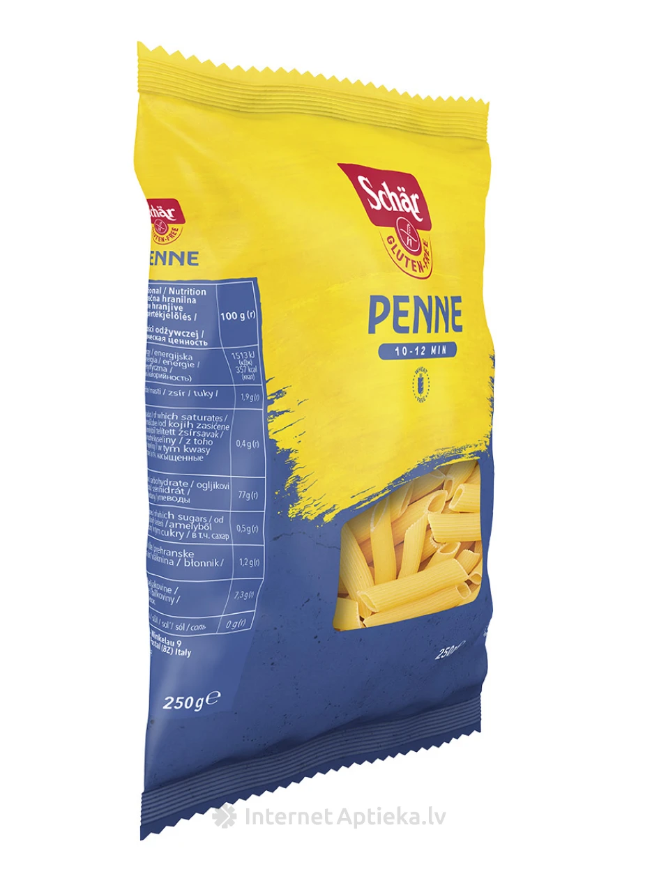 Schär Penne безглютеновые макароны, 250 г | internetaptieka.lv