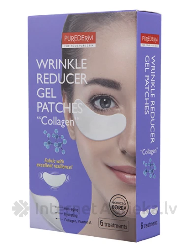 PUREDERM Kolagēna maska acu zonai, 6 gb. | internetaptieka.lv