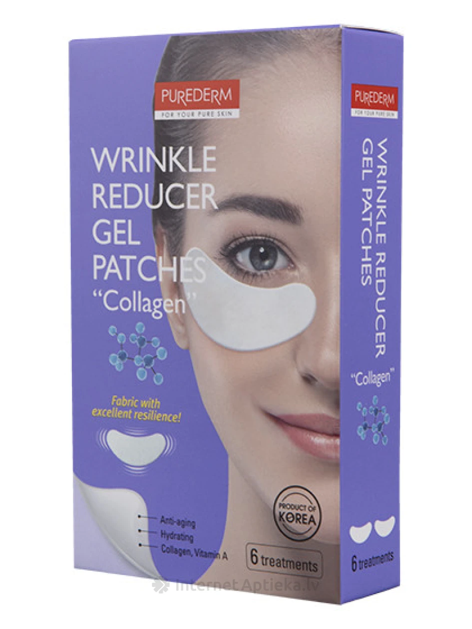 PUREDERM kollageenimask silmaümbrusele, 6 tk. | internetaptieka.lv