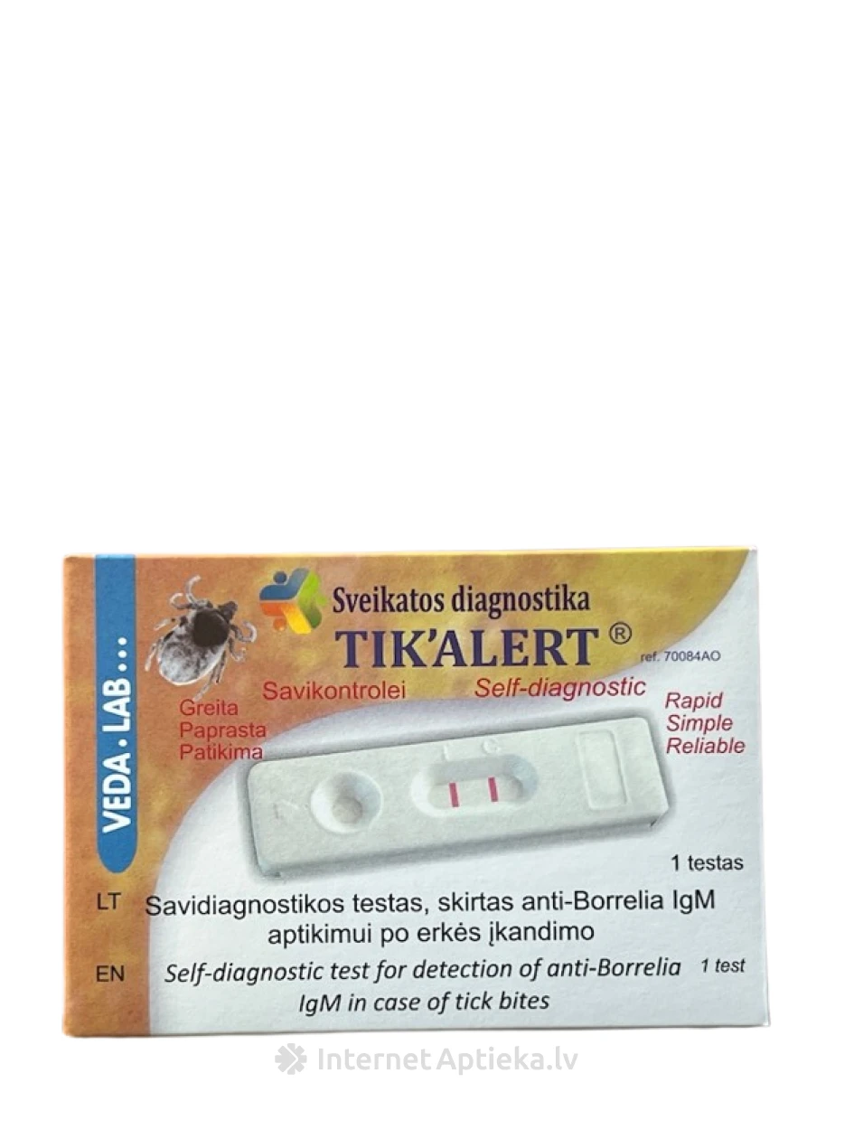 TIK ALERT экспресс-тест на болезнь Лайма IgM, 1 шт. | internetaptieka.lv