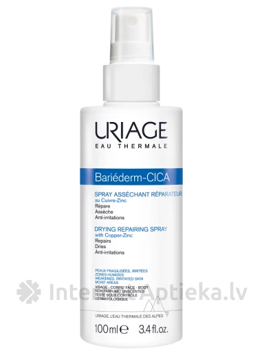 URIAGE Bariederm Cica sprejs ar Cu-Zn, 100 ml | internetaptieka.lv