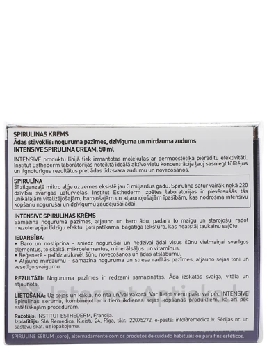 Institut Esthederm Intense Spiruline krēms, 50 ml | internetaptieka.lv