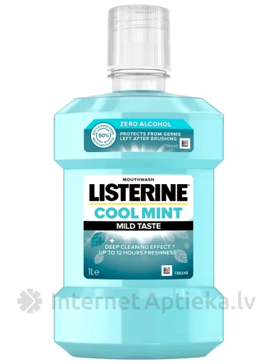LISTERINE Zero mutes skalojamais lidzeklis "MILD TASTE", 1 l | internetaptieka.lv