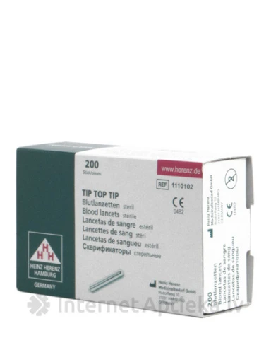 TIP TOP TIP Lancetes - sterilas, 200 gb. | internetaptieka.lv