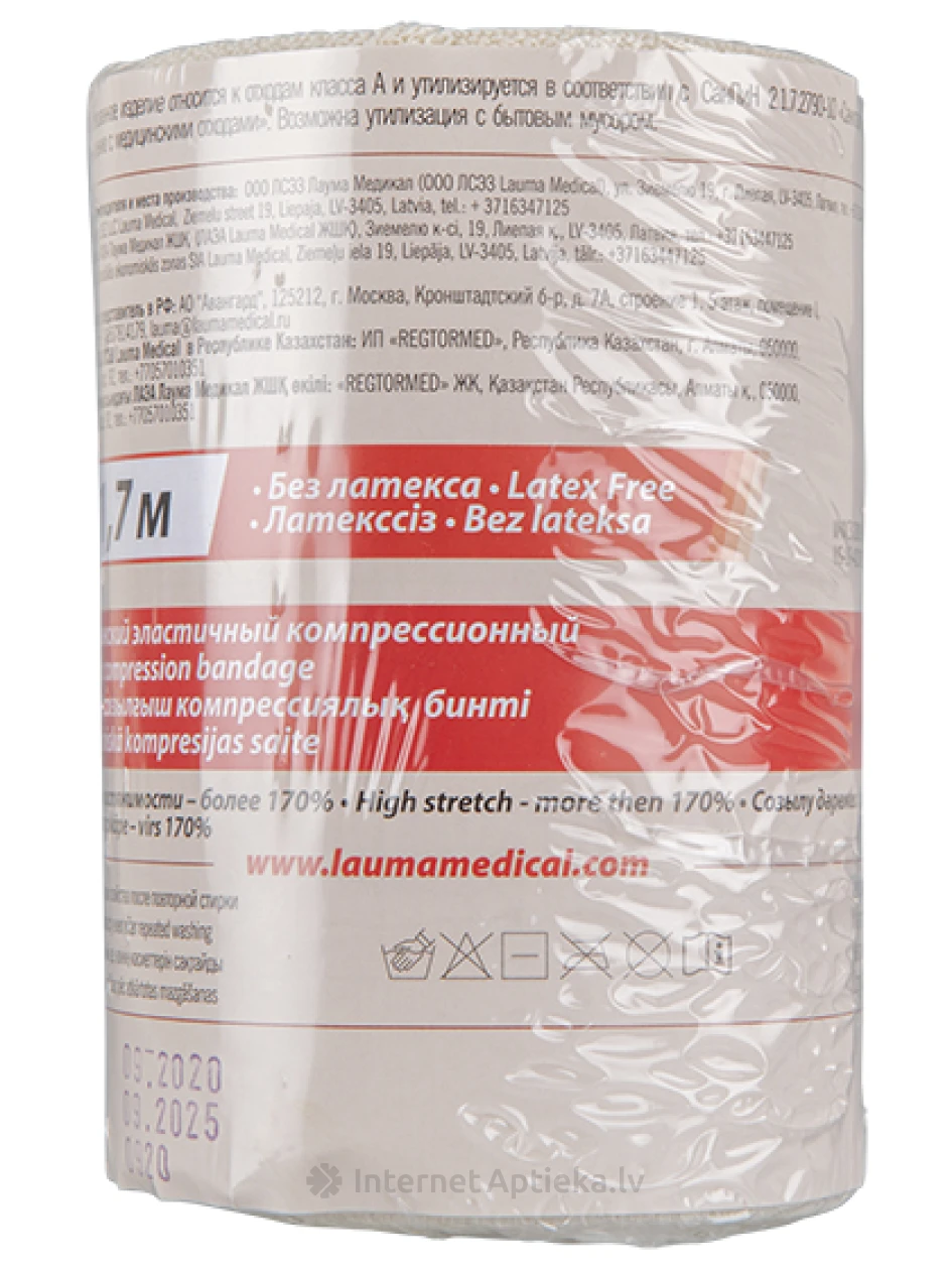 Lauma Medical elastīgā saite 12 cm x 1.7 m, 1 gb. | internetaptieka.lv