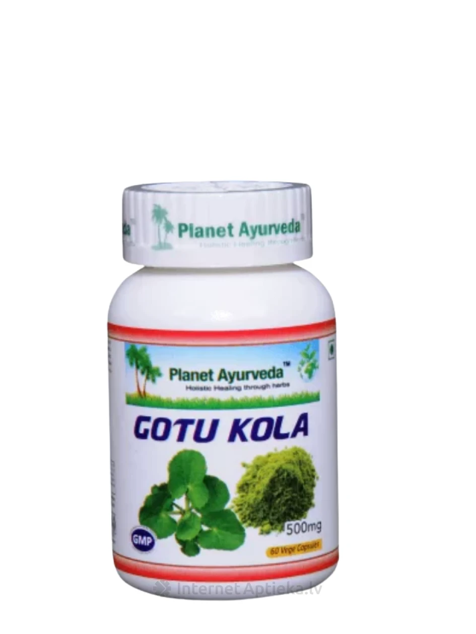 Planet Ayurveda® ar gotu kola ekstraktu Organic, 60 kapsulas | internetaptieka.lv