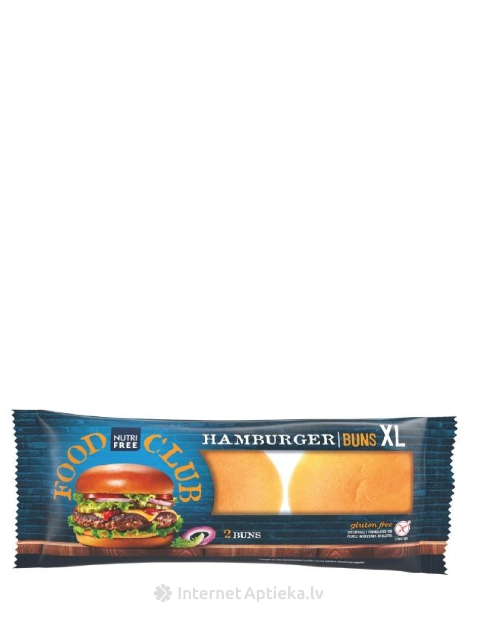 NUTRIFREE HAMBURGERIKUKLID XL gluteenivabad hamburgerikuklid, 200 g | internetaptieka.lv