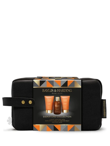 Baylis & Harding Black Pepper & Ginseng Men's Luxury Wash Bag dāvanu komplekts | internetaptieka.lv