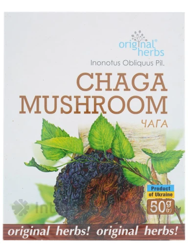 Original Herbs Zāļu tēja "Posapiepe Īsta (čaga)", 50 g. | internetaptieka.lv