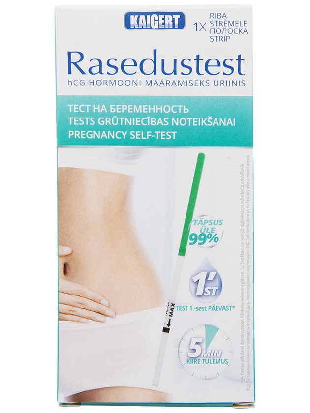 Kaigert Rasedustest grūtniecības tests (strēmele), 1 gab.