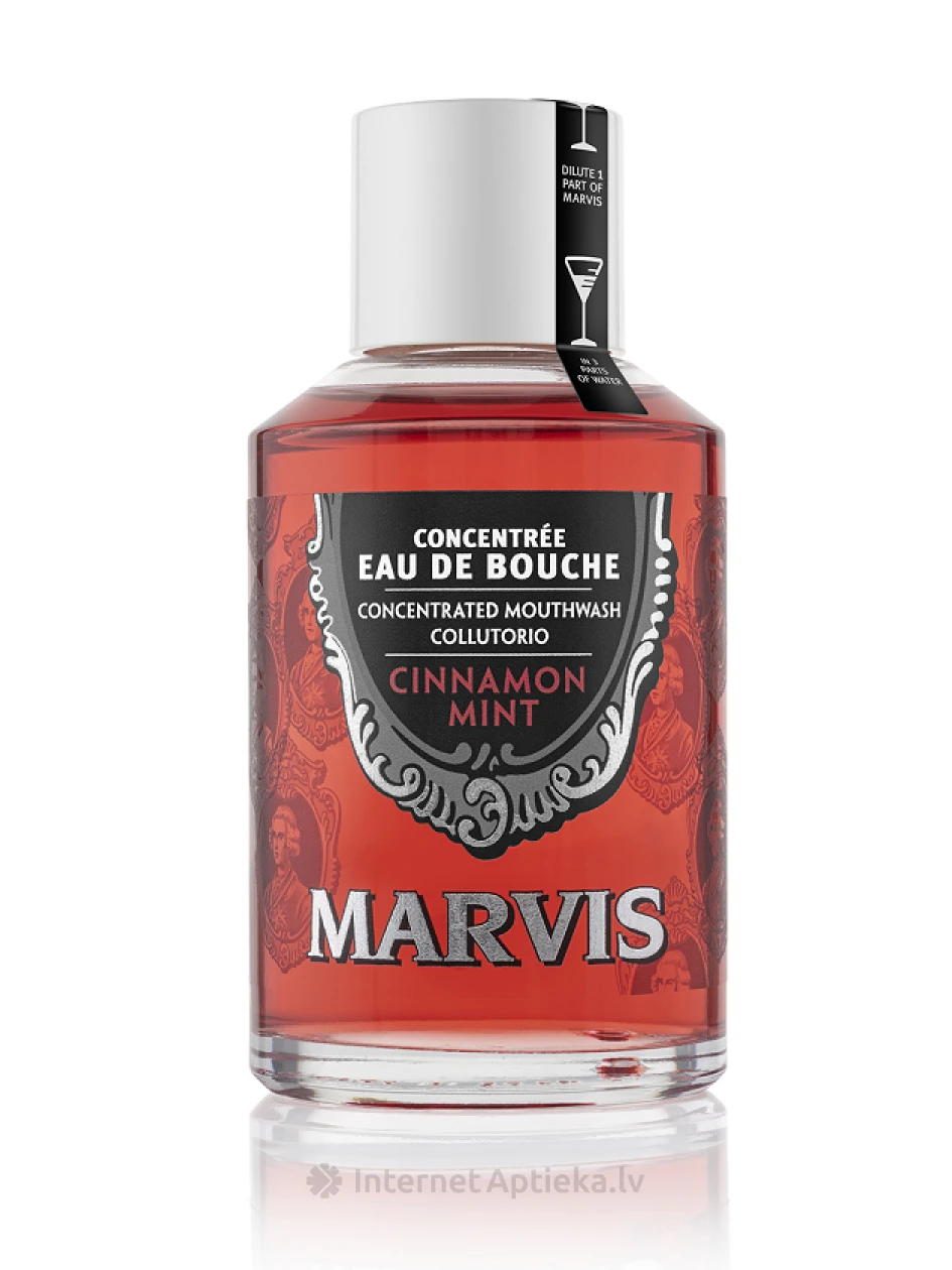 MARVIS жидкость для полоскания рта со вкусом корицы и мяты, 120 мл | internetaptieka.lv