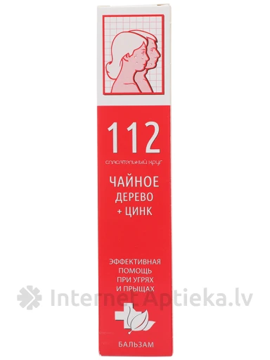 112 Tējaskoks + Cinks, krēms, 50 g | internetaptieka.lv