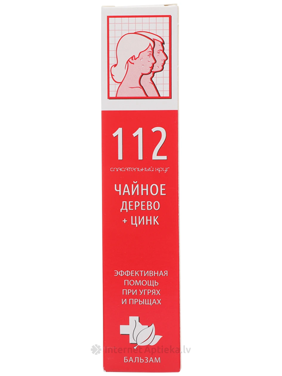 112 Tējaskoks + Cinks, krēms, 50 g | internetaptieka.lv