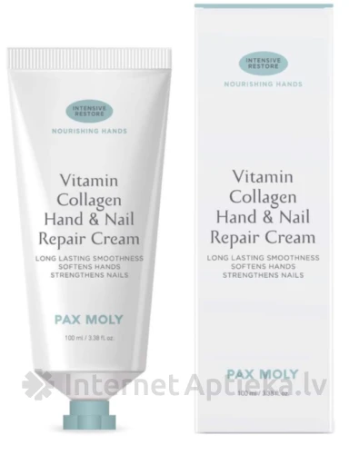 PAX MOLY vitamīna kolagēna roku un nagu atjaunojošais krēms, 100 ml | internetaptieka.lv