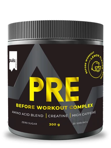 Puls pre-workout Lemon komplekss, 300 g | internetaptieka.lv